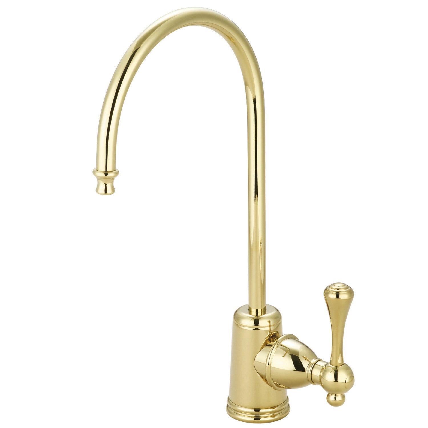 Kingston Tulare KS7192BL - Vintage Single-Handle 1-Hole Deck Mount Water Filtration Faucet, Polished Brass — image 1